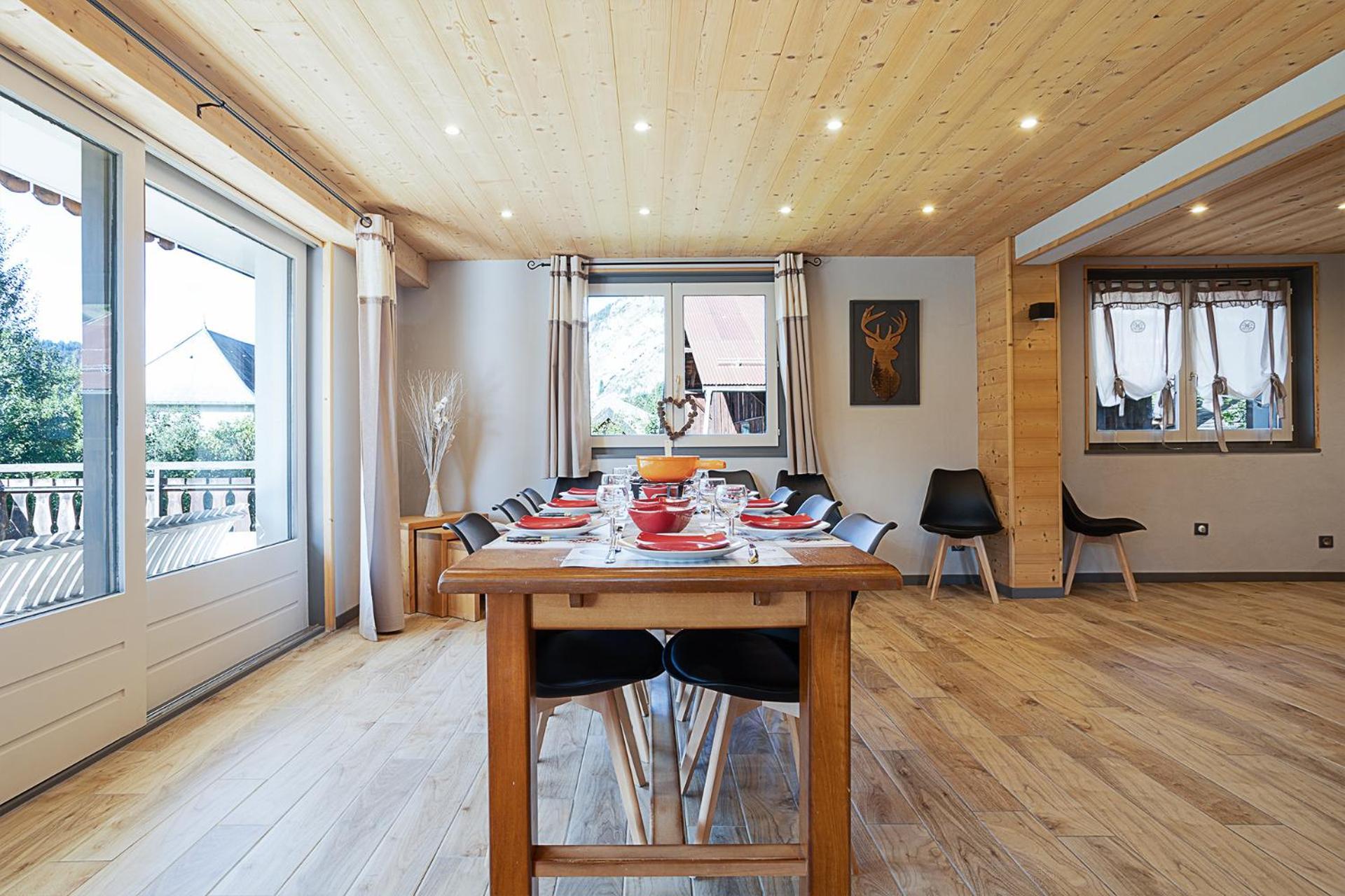 Chalet Les 4 Saisons - Ski, Parking Et Jardin Abondance Eksteriør bilde