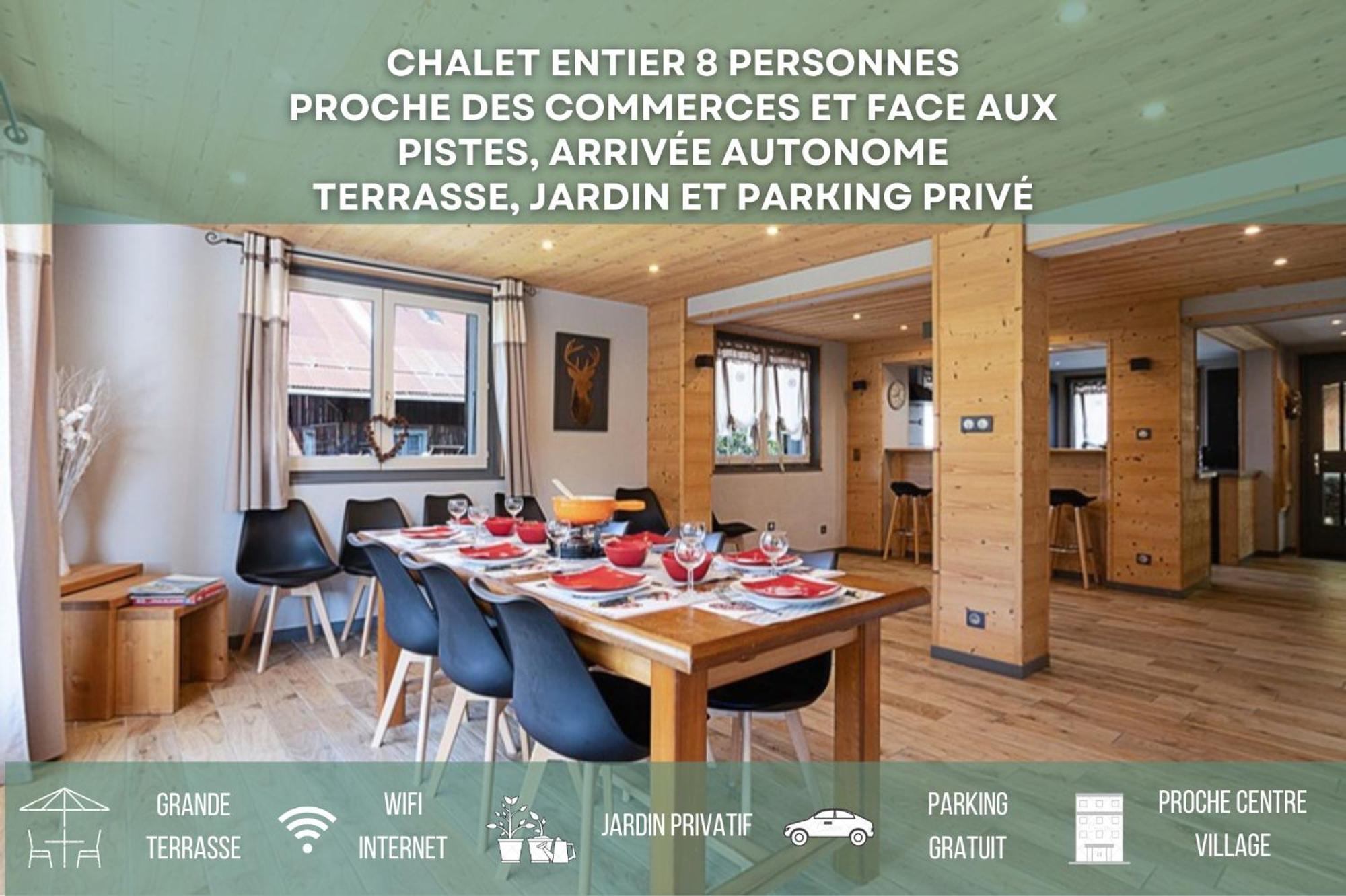 Chalet Les 4 Saisons - Ski, Parking Et Jardin Abondance Eksteriør bilde